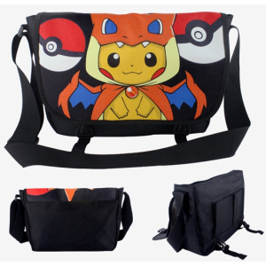 Pokemon shoulderbag Cosplay Pikachu +/- 43 X 24 CM